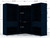 Manhattan Comfort Mulberry 3.0 Sectional Modern Wardrobe Corner Closet with 4 Drawers - Set of 3 in Tatiana Midnight Blue