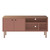 Manhattan Comfort Windsor 53.54 Modern TV Stand with Media Shelves and Solid Wood Legs in Ceramic Pink and Nature