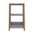 Manhattan Comfort Gowanus Modern Ladder Side Table with 3 Shelves in Grey