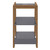 Manhattan Comfort Gowanus Modern Ladder Side Table with 3 Shelves in Grey