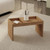 Manhattan Comfort Marine Modern Coffee Table with Magazine Shelf in Nature