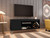 Manhattan Comfort Baxter Mid-Century- Modern 53.54" TV Stand with Wine Rack in Black