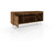 Manhattan Comfort Baxter Mid-Century- Modern 53.54" TV Stand with Wine Rack in Rustic Brown