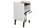 Manhattan Comfort Mid-Century- Modern Brookdale Nightstand with 1 Shelf in White and Nut Brown