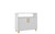 Manhattan Comfort Mid-Century - Modern Herald Sideboard with 3 Shelves in White