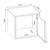 Manhattan Comfort Smart 4-Piece 13.77" Floating Cabinet and Display Shelf in White