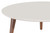 Manhattan Comfort Moore 23.62" Round Low Coffee Table in Off White
