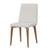 Manhattan Comfort Utopia Chevron Dining Chair in Beige