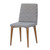 Manhattan Comfort Utopia Chevron Dining Chair in Grey