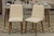 Manhattan Comfort Utopia 2-Piece Chevron Dining Chair in Beige