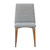 Manhattan Comfort Utopia 2-Piece Chevron Dining Chair in Grey