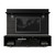 Manhattan Comfort Cabrini TV Stand and Floating Wall TV Panel with LED Lights 2.2 in Black