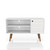 Manhattan Comfort Liberty 42.52" Mid-Century - Modern TV Stand with 2 Shelves and 1 Door in White