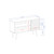 Manhattan Comfort Liberty 42.52" Mid-Century - Modern TV Stand with 2 Shelves and 1 Door in White and 3D