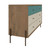 Manhattan Comfort Joy 59" Wide Double Dresser with 6 Full Extension Drawers in Blue and Off White