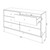 Manhattan Comfort Joy 59" Wide Double Dresser with 6 Full Extension Drawers in Yellow and Off White