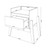 Manhattan Comfort Essence 1-Full Extension Drawer Nightstand in Grey