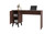 Manhattan Comfort Hogan 2- Shelf Mid-Century Office Desk in Dark Brown