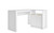 Manhattan Comfort Kalmar L -Shaped Office Desk with Inclusive Cabinet in White