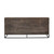 Nevada Rustic Oak Wood Sideboard In Dark Brown