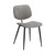 Lizzy Grey Velvet Modern Dining Accent Chairs - Set of 2