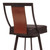 Easton 30" Bar Height Barstool in Auburn Bay with Brown Faux Leather and Sedona Wood