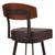 Frisco 30" Bar Height Barstool in Auburn Bay with Brown Faux Leather and Sedona Wood