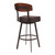 Frisco 30" Bar Height Barstool in Auburn Bay with Brown Faux Leather and Sedona Wood