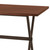 Armen Living Valencia Contemporary Rectangular Bar Table in Auburn Bay Finish with Sedona Wood Top