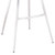 Armen Living Valor 30" Bar Height Barstool in Brushed Stainless Steel with Light Vintage Grey Faux Leather