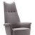 Armen Living Danka Chair in Brushed Stainless Steel finish with Grey Fabric