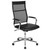 High Back Black Mesh Contemporary Executive Swivel Office Chair with LeatherSoft Seat [BT-20595H-3-BK-GG]