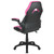 X10 Gaming Chair Racing Office Ergonomic Computer PC Adjustable Swivel Chair with Flip-up Arms, Pink/Black LeatherSoft [CH-00095-PK-GG]