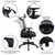 Ergonomic Mesh Office Chair with Synchro-Tilt, Pivot Adjustable Headrest, Lumbar Support, Coat Hanger & Adjustable Arms-Gray/Black [H-2809-1KY-GY-GG]