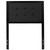 Bristol Metal Tufted Upholstered Twin Size Headboard in Black Fabric [HG-HB1725-T-BK-GG]