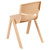 Natural Plastic Stackable School Chair with 13.25" Seat Height [YU-YCX-004-NAT-GG]