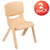 Set of 2 Plastic School Chairs