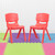 Set of 2 Stacking Plastic Chairs for Elementary Students