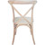 Durable bent wood x back dining chair design