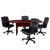 6 Foot Conference Table: 35"W x 72"D x 29.5"H