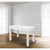 Farmhouse Dining Table in Antique Rustic White Stain Finish