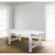 Farmhouse Dining Table in Antique Rustic White Stain Finish