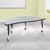 Half Circle Collaborative Wave Activity Table with long-lasting Scratch and Stain Resistant Top