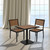 Outdoor Faux Teak Table and Chair Set with Dining for 2