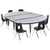 Activity Table Size: 60"W x 86"L x 16.25-25.25"H