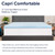 Capri Comfortable Sleep 2 inch Cool Gel Memory Foam Mattress Topper - Queen [MR-M35-2-Q-GG]