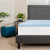 Capri Comfortable Sleep 2 inch Cool Gel Memory Foam Mattress Topper - Twin [MR-M35-2-T-GG]