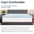 Capri Comfortable Sleep 3 inch Cool Gel Memory Foam Mattress Topper - King [MR-M35-3-K-GG]