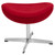 Red Fabric Saddle Wing Ottoman [ZB-WING-RED-OTT-FAB-GG]