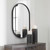 Uttermost Varina Minimalist Black Oval Mirror